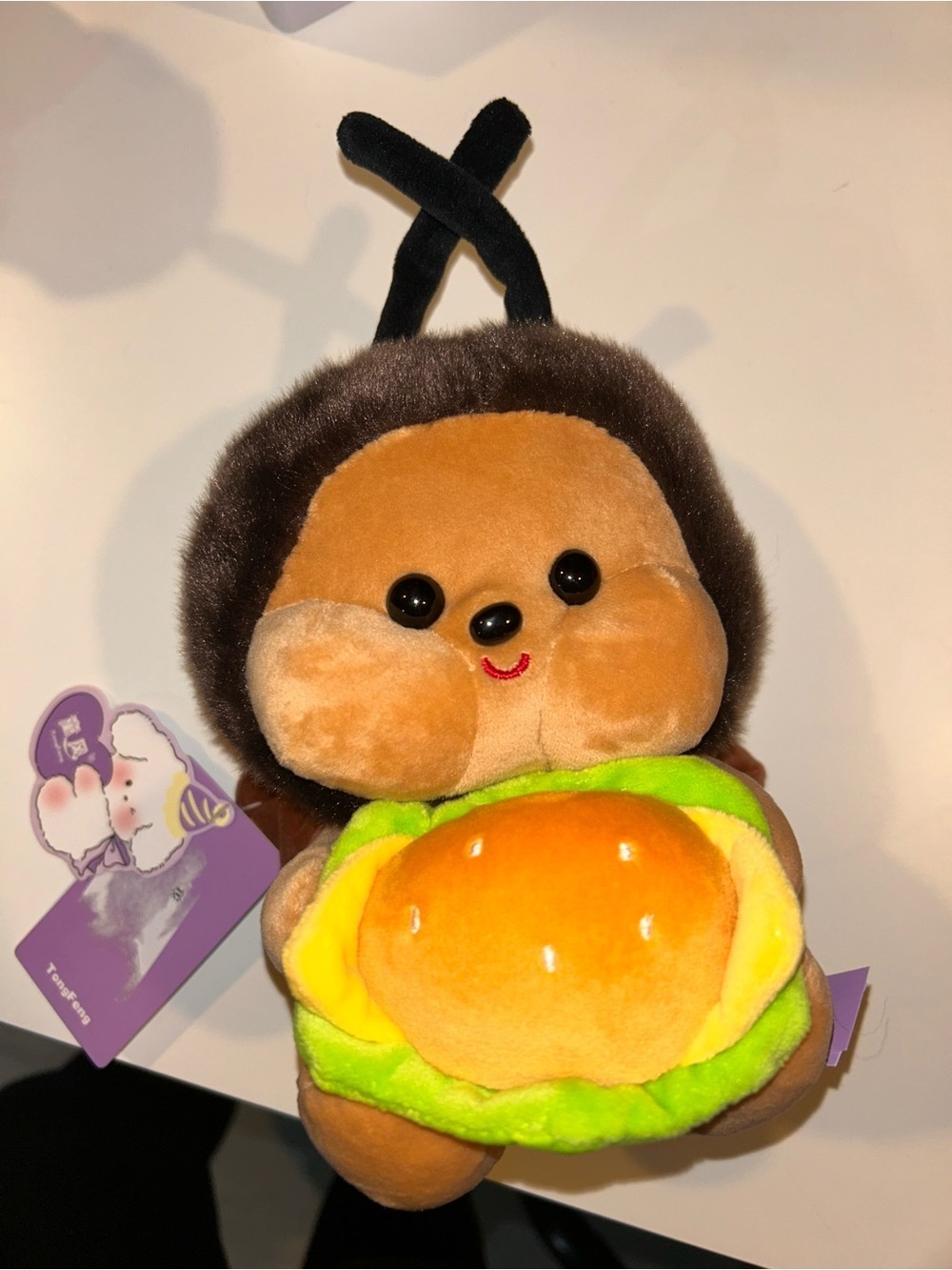 Tong Feng Bee Holding Burger Plush